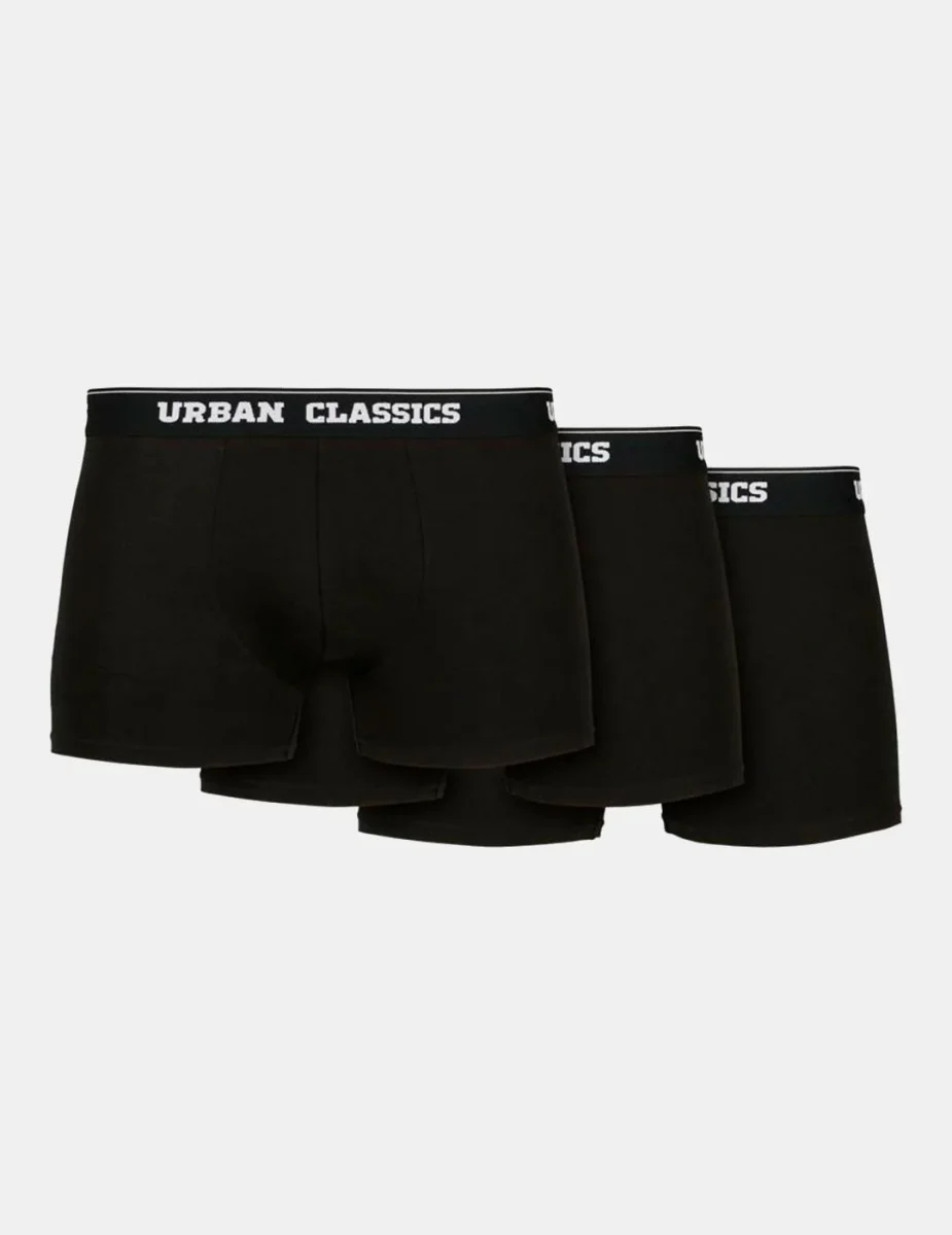 Bóxer URBAN CLASSICS ORGANIC 3 PACK - Black/Black/Black - Imagen 2