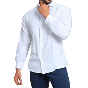 Camisa de Hombre con cierre frontal y cuello clásico